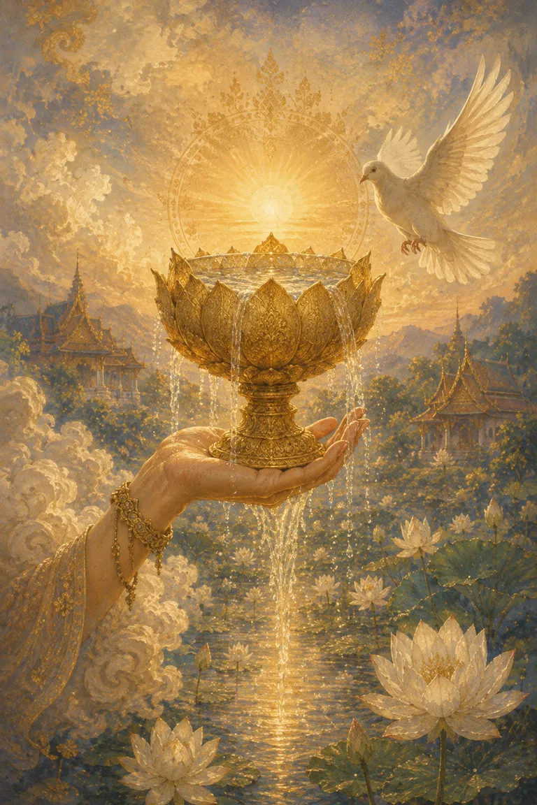 ไพ่ทาโรต์หนึ่งถ้วย Ace of Cups