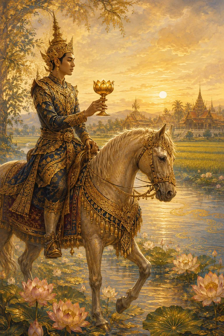 ไพ่ทาโรต์อัศวินถ้วย Knight of Cups