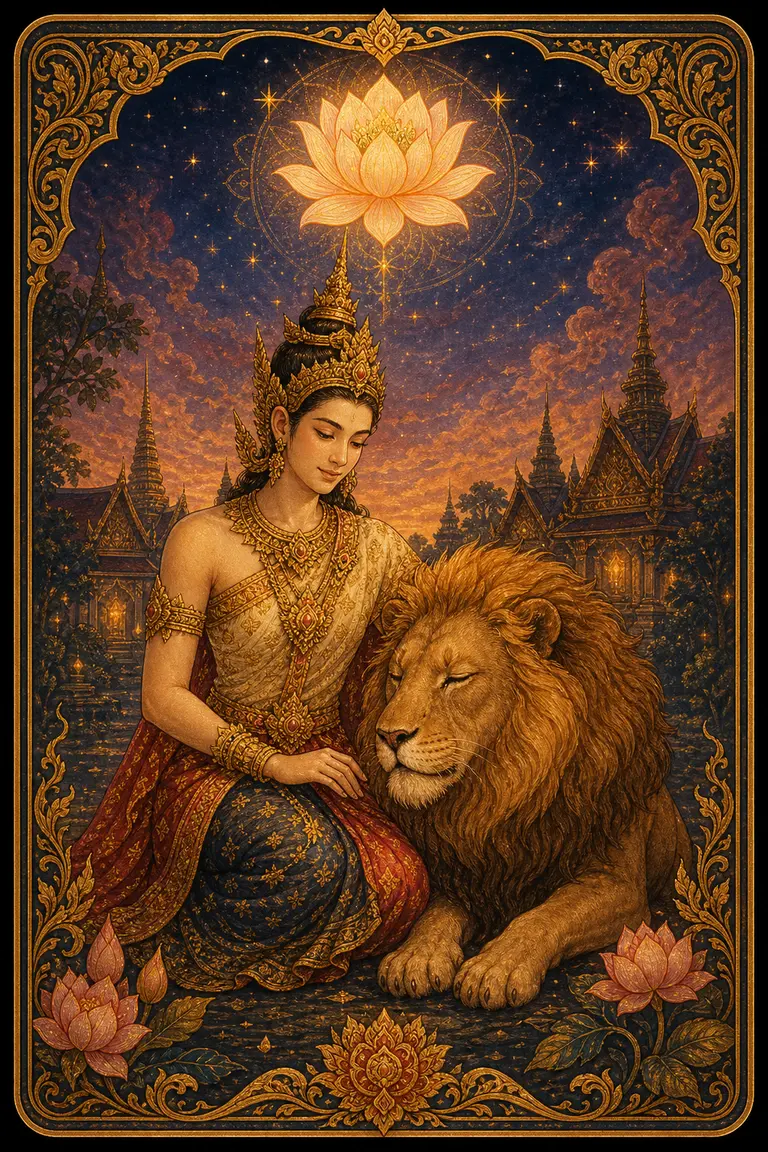 ไพ่ทาโรต์พลังใจ Strength