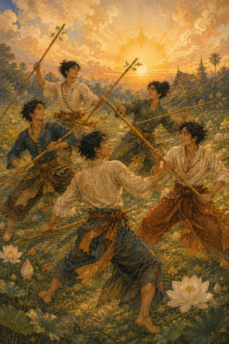 ไพ่ทาโรต์ห้าไม้เท้า Five of Wands