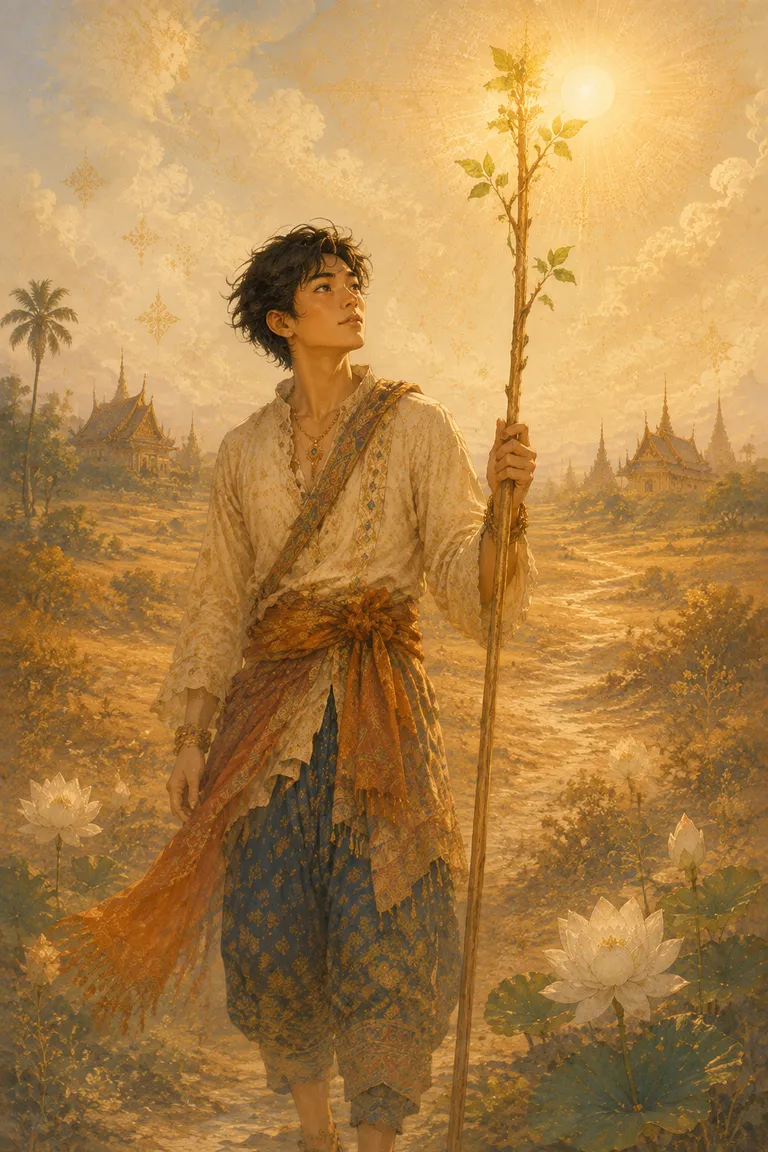 ไพ่ทาโรต์มหาดเล็กไม้เท้า Page of Wands