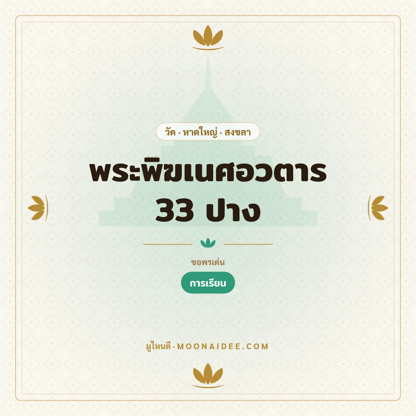 พระพิฆเนศอวตาร 33 ปาง