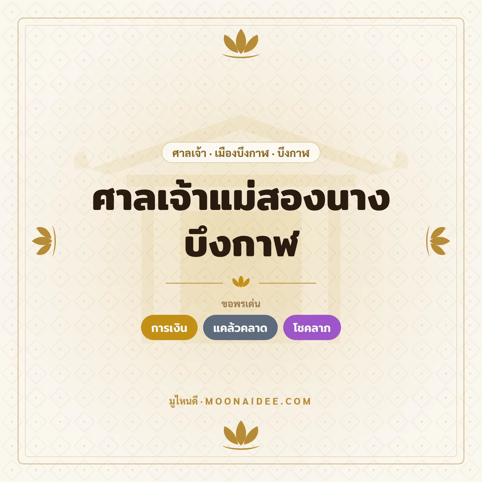 ศาลเจ้าแม่สองนาง บึงกาฬ